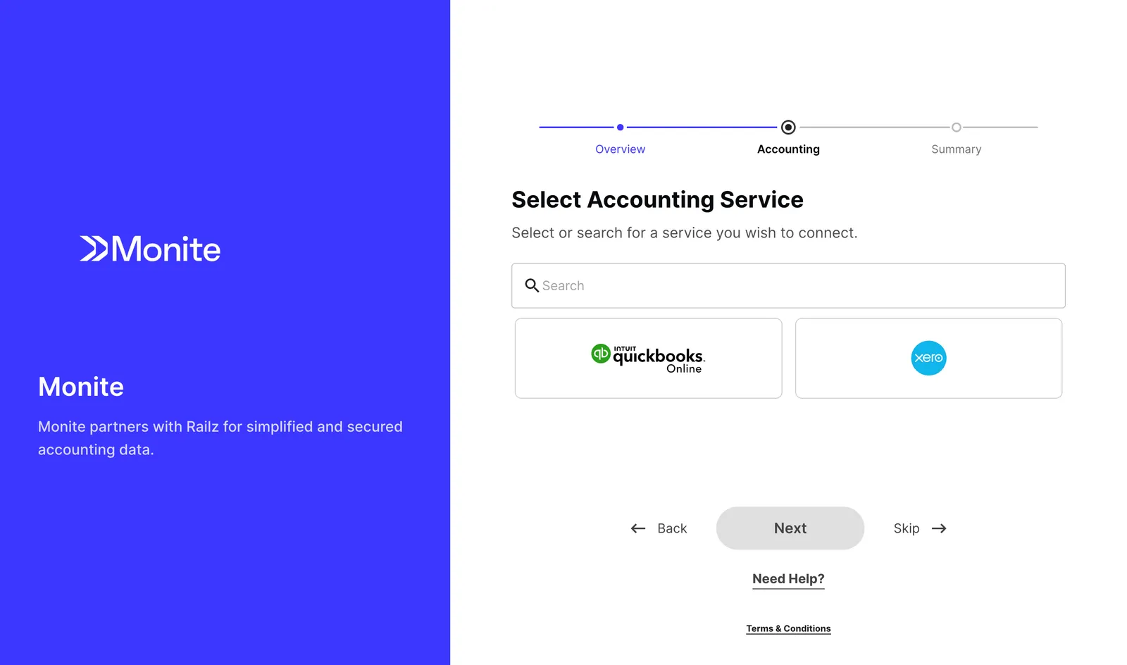 Authorization page