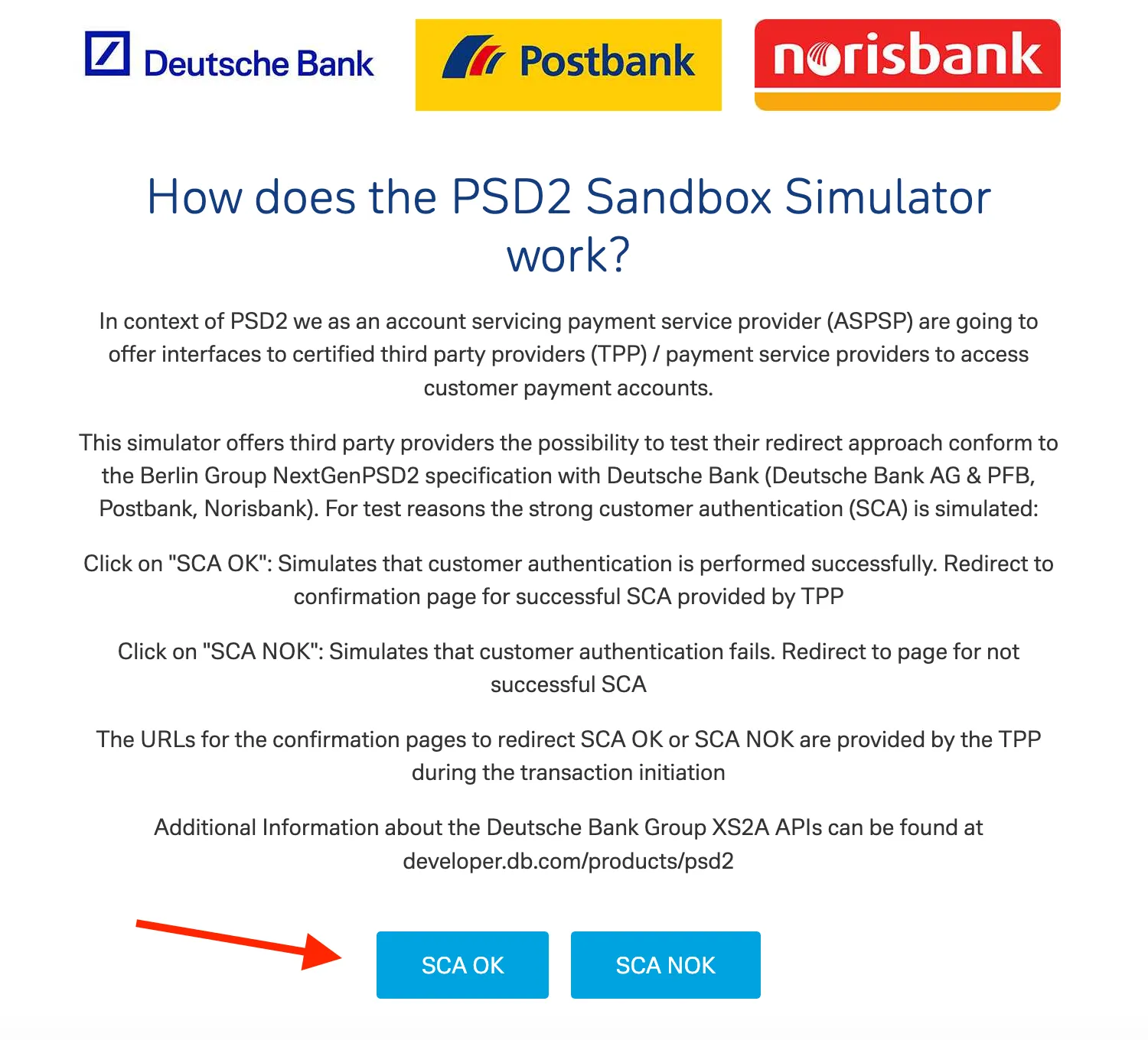 Deutsche Bank sandbox